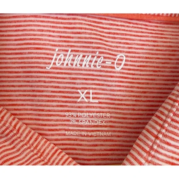 Johnnie-O Striped Green/Red Golf Polos Sea Island Logo Set of 2 Casual Sz XL - Picture 7 of 13